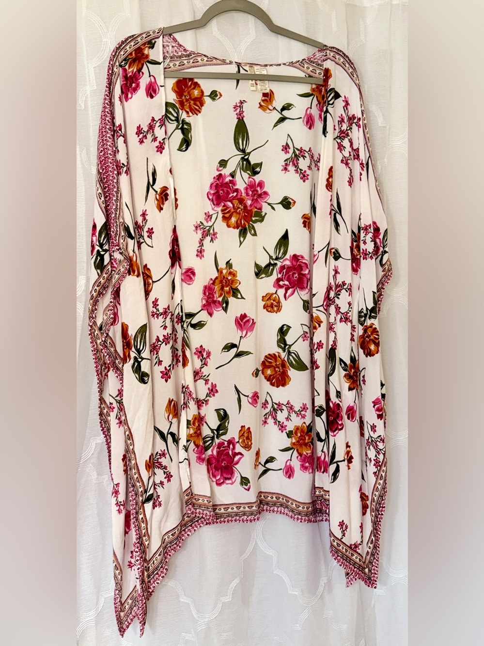 Japna | Floral Boho Kimono Open Cardigan Cover Up | One Size 🌸✨